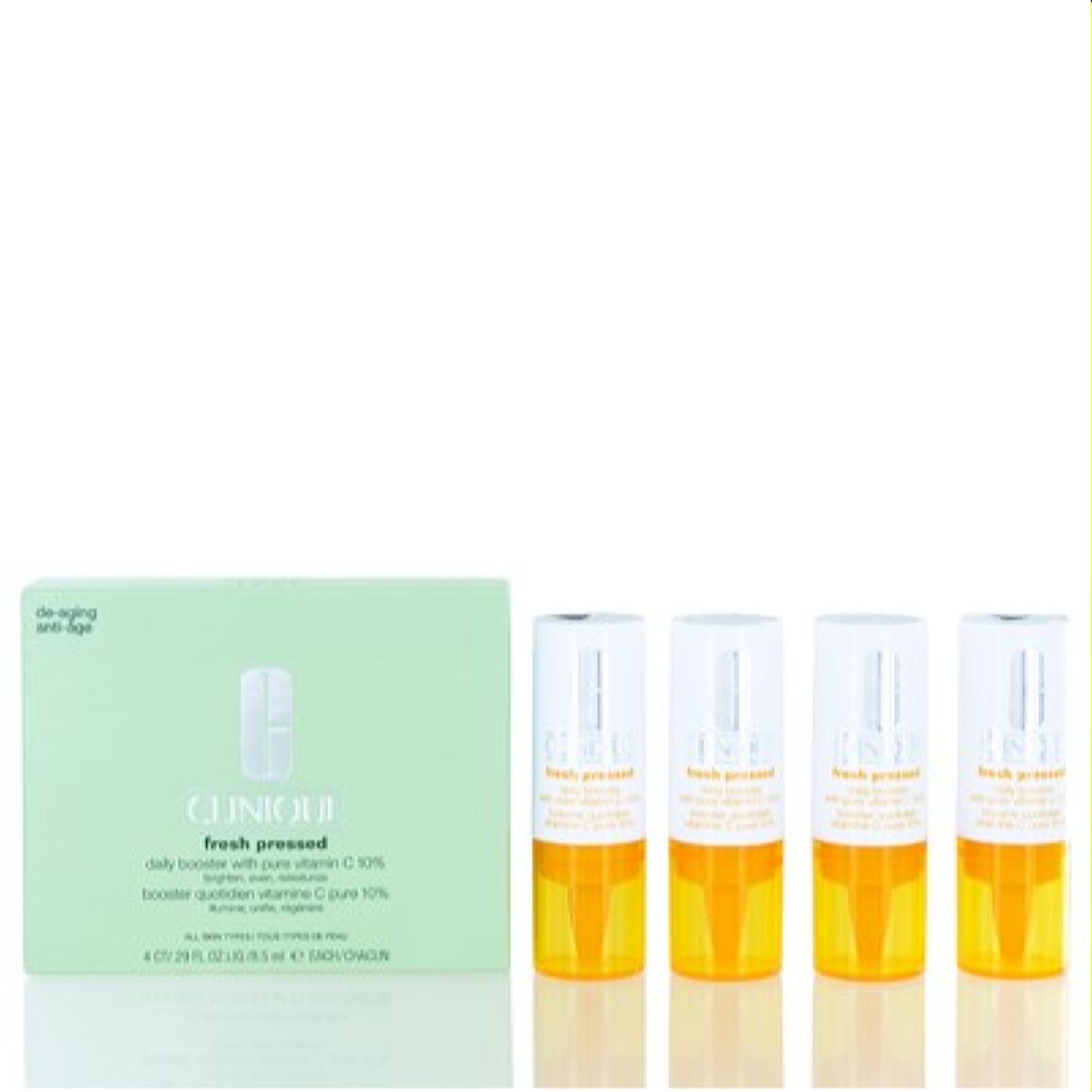 Clinique Clinique Fresh Pressed Daily Booster With Pure Vitamin C 4 Containers .30 Oz Ea 020714804480