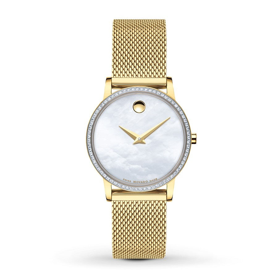 Movado Museum Quartz Mother of Pearl Dial Women's Watch 0607307