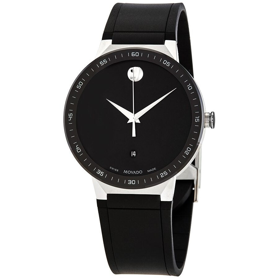 Movado Sapphire Quartz Black Dial Men's Watch 0607406