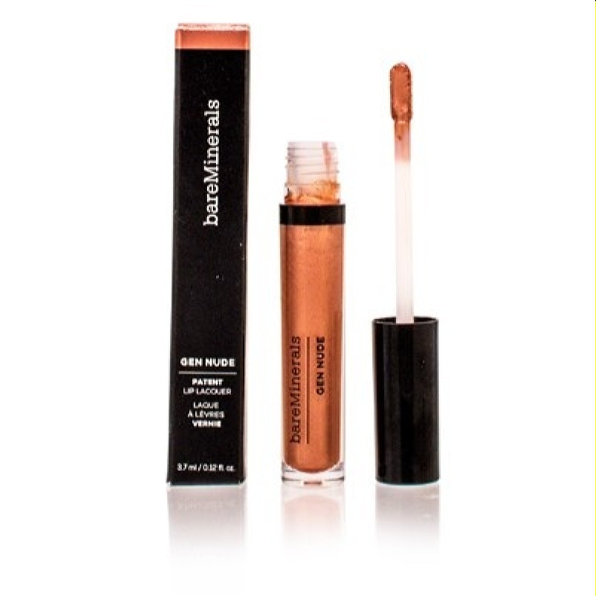 Bareminerals Bareminerals Gen Nude Patent Lip Lacquer Blush Sapphire 0.12 Oz (3.7 Ml) 098132553341