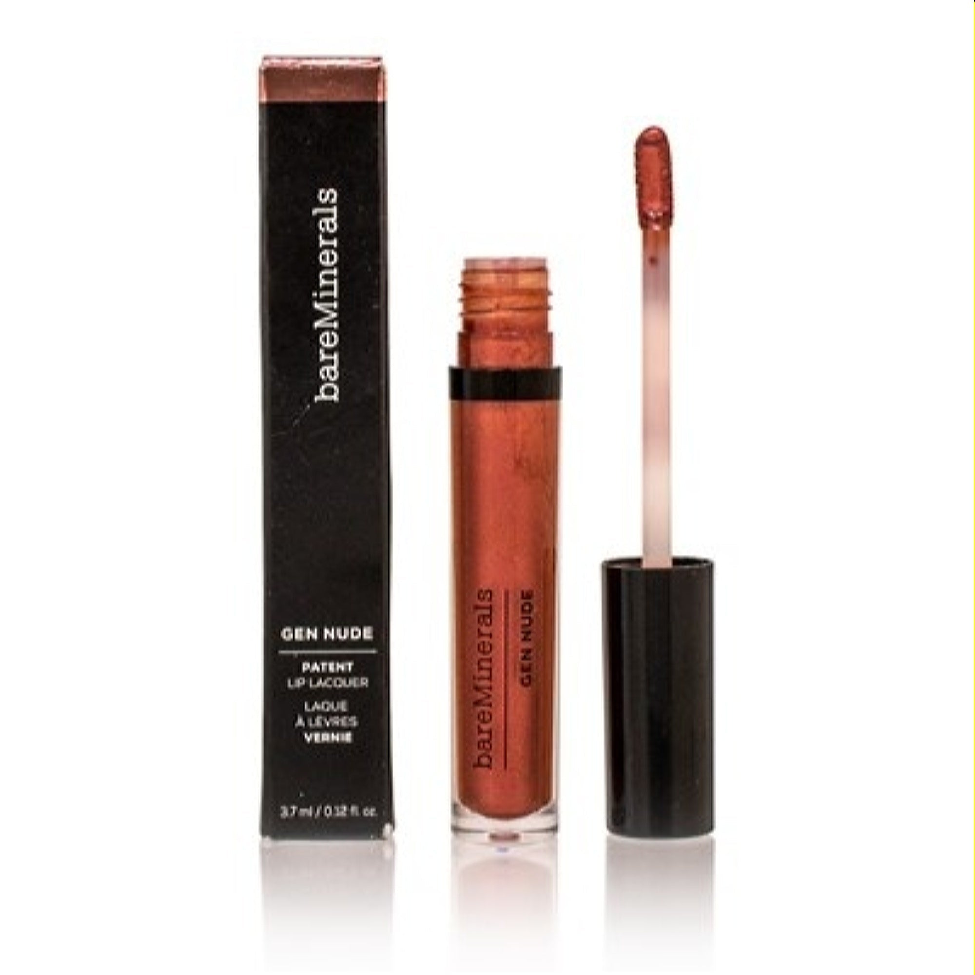Bareminerals Bareminerals Gen Nude Patent Lip Lacquer Rose Quartz 0.12 Oz (3.7 Ml) 098132553389