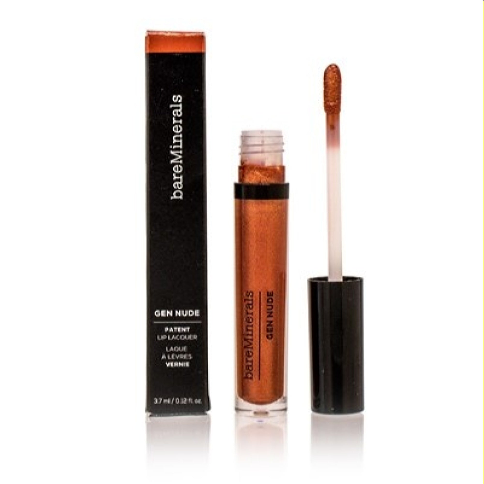 Bareminerals Bareminerals Gen Nude Patent Lip Lacquer Smokey Topaz 0.12 Oz (3.7 Ml) 098132553488