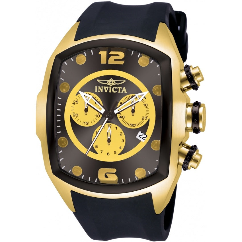 Invicta Lupah Quartz Chronograph Black Dial Men's Watch 10067