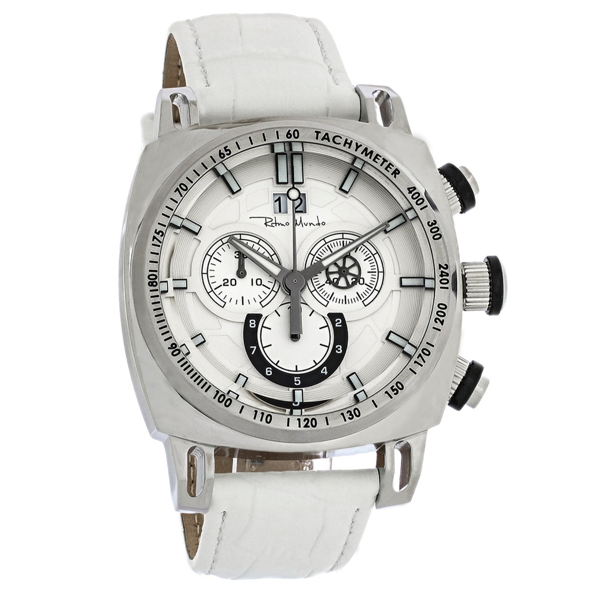 Ritmo Ritmo Mundo Racer Quartz Chronograph White Dial Men's Watch 2221-4