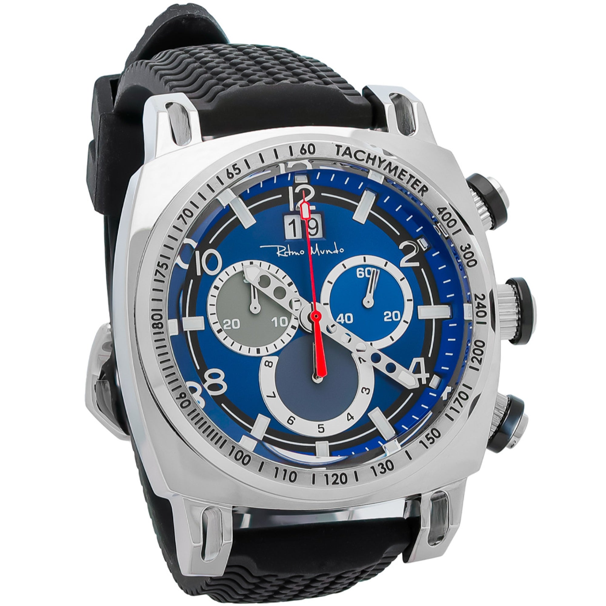 Ritmo Ritmo Mundo Racer Quartz Chronograph Blue Dial Men's Watch 2222-1