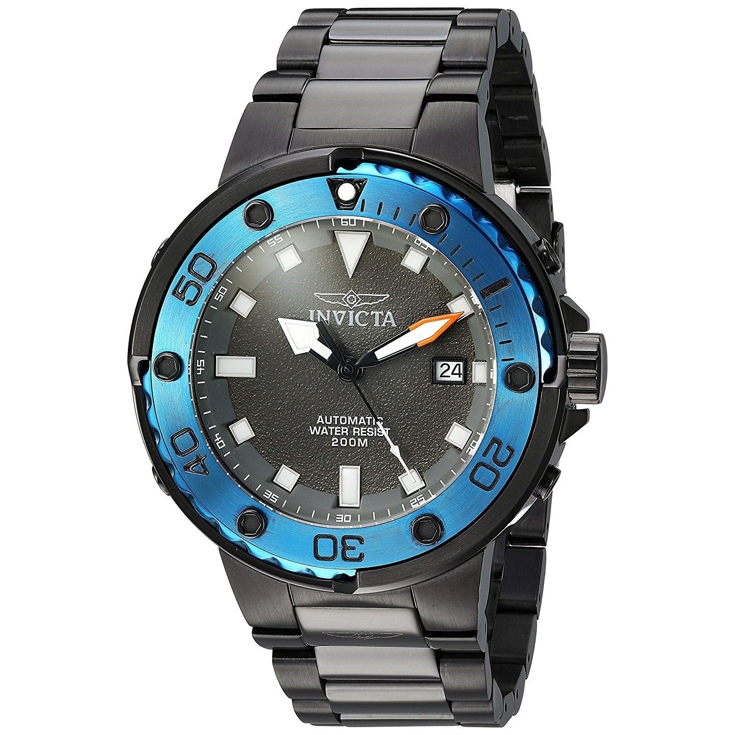 Invicta Pro Diver Quartz Automatic Grey Dial Men's Watch 24466
