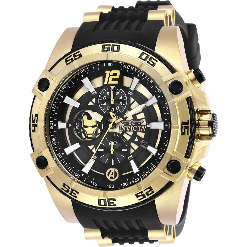 Invicta Marvel Quartz Ironman Black Dial Men's Watch 26797