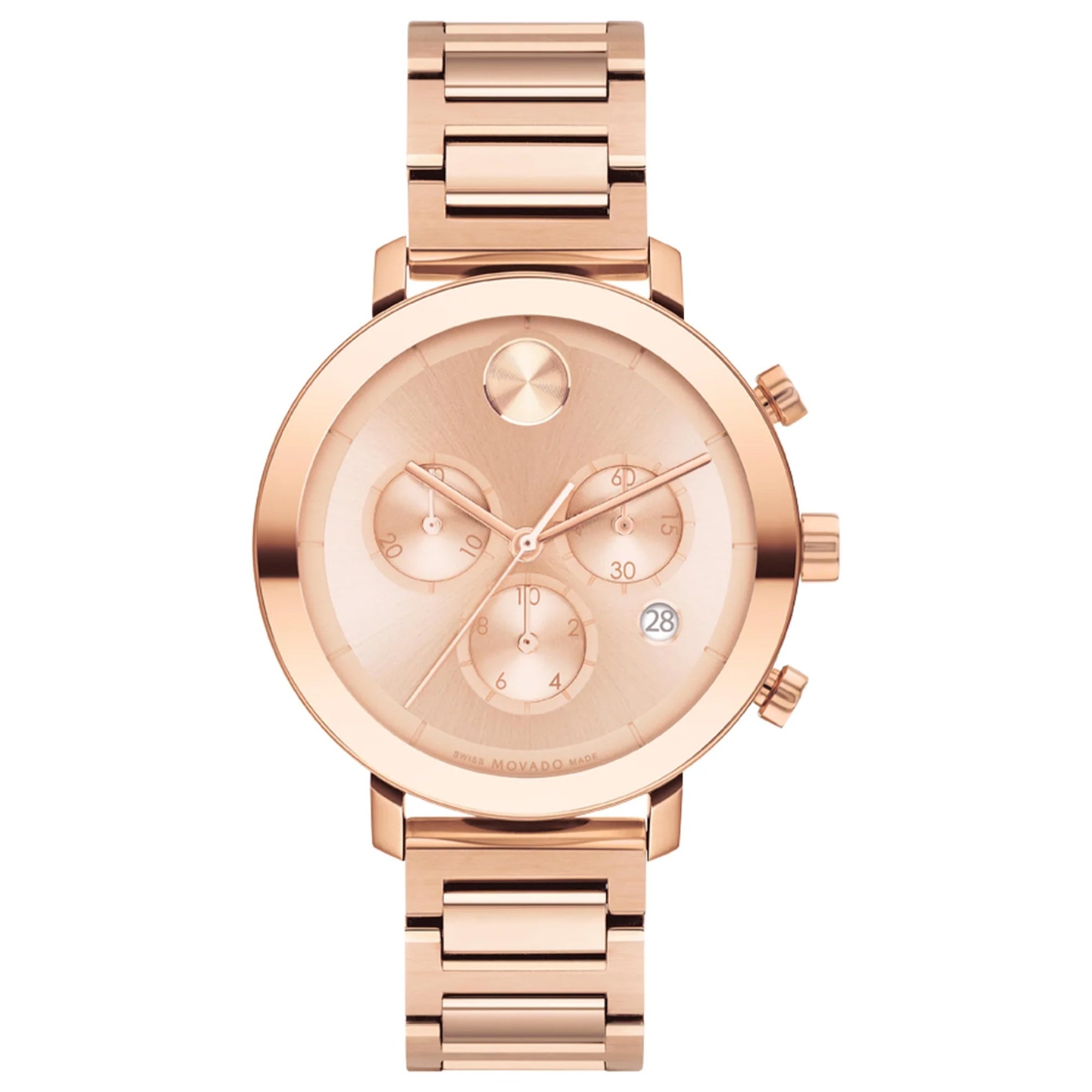 Movado Quartz Bold Rose Gold Dial Women's Watch 3600886