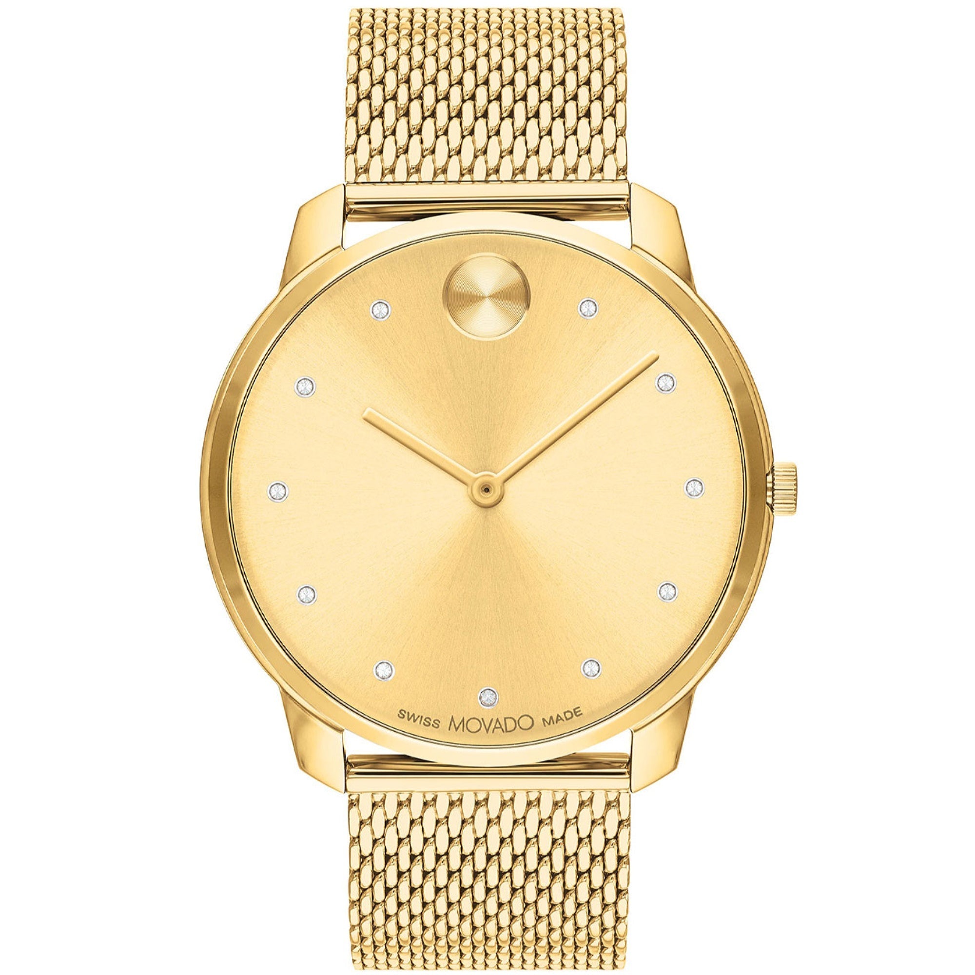Movado Quartz Bold Gold Dial Men's Watch 3600903
