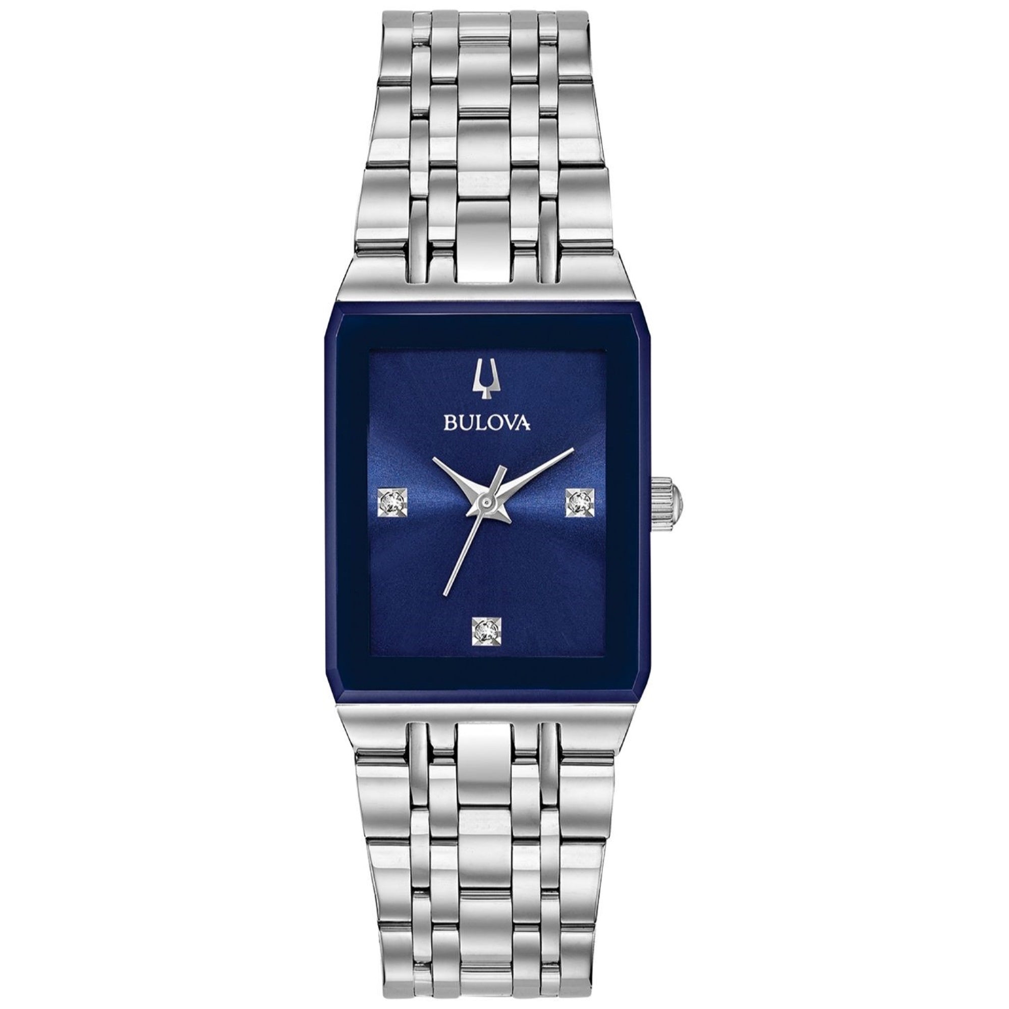 Bulova Quartz Diamond Blue Dial Women's Watch 96P187