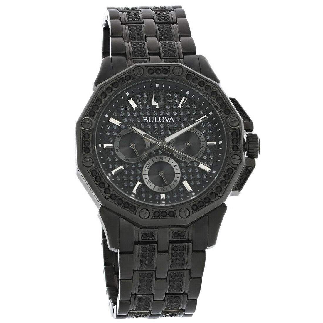 Bulova Octavia Quartz Black Dial Men's Watch 98C134