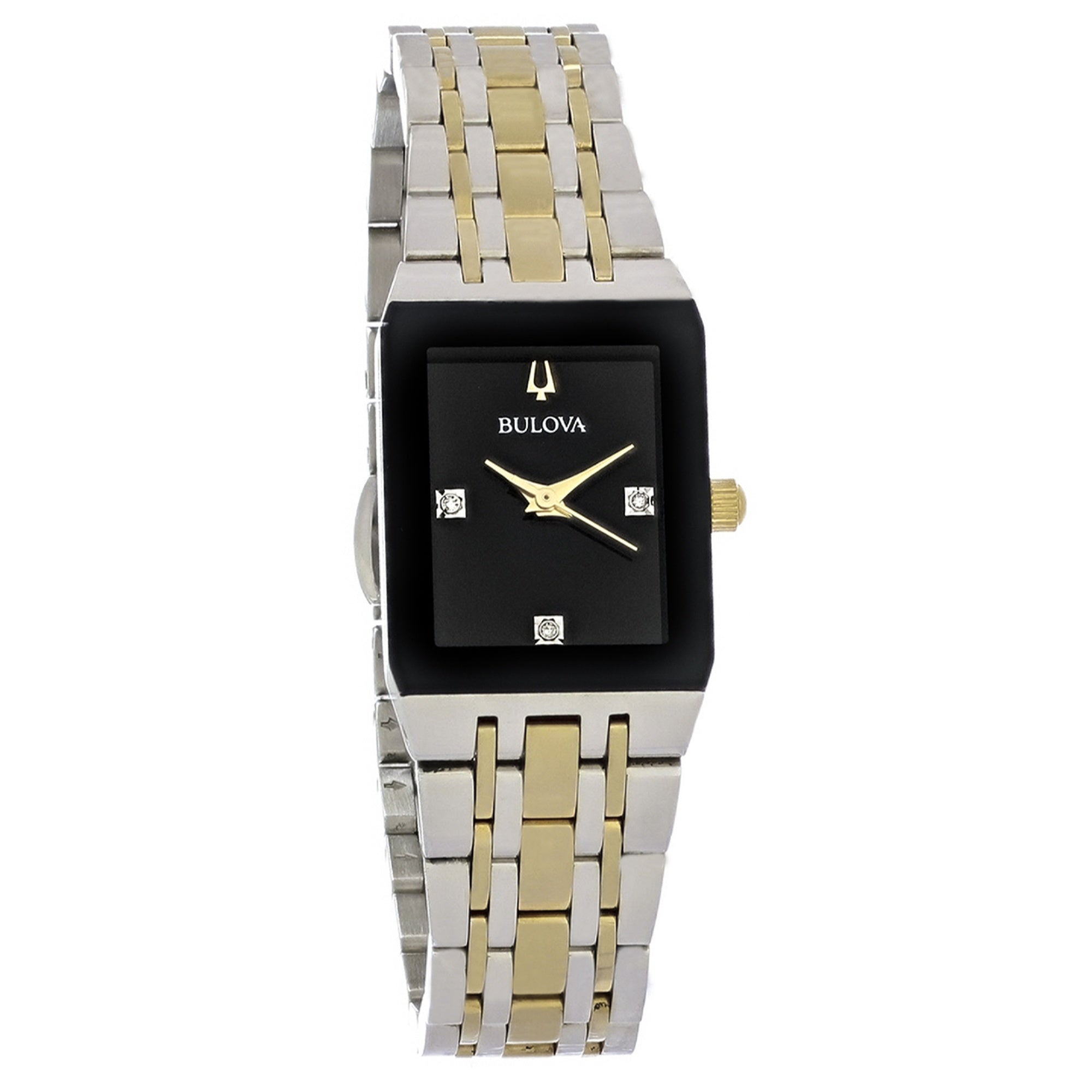 Bulova Quartz Diamond Black Dial Women's Watch 98P185