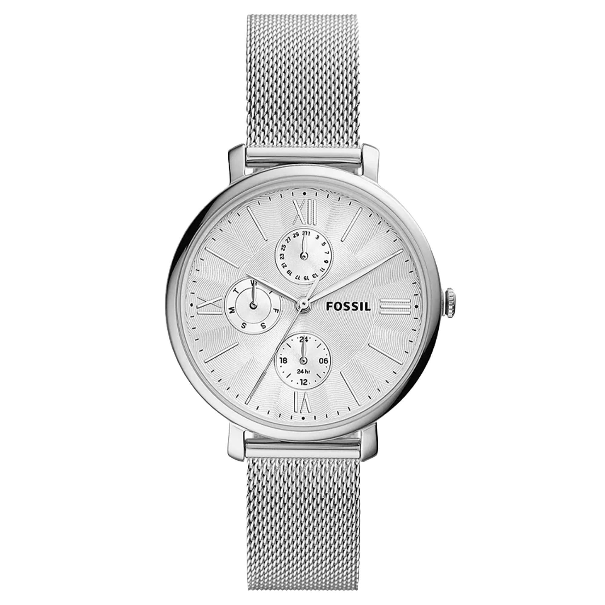 Fossil Quartz Jacqueline Silver Dial Women's Watch ES5099