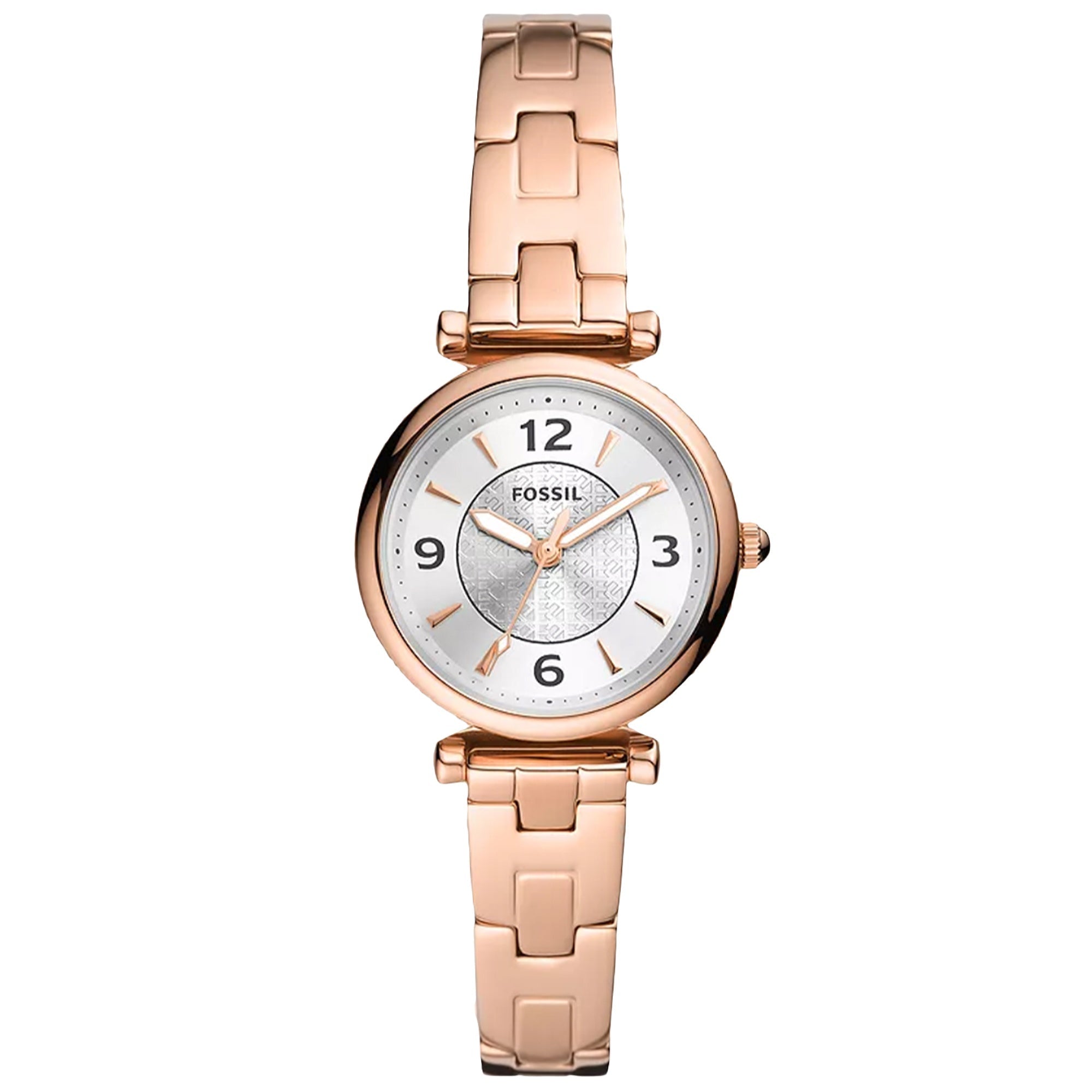 Fossil Quartz Carlie Silver Dial Women's Watch ES5202