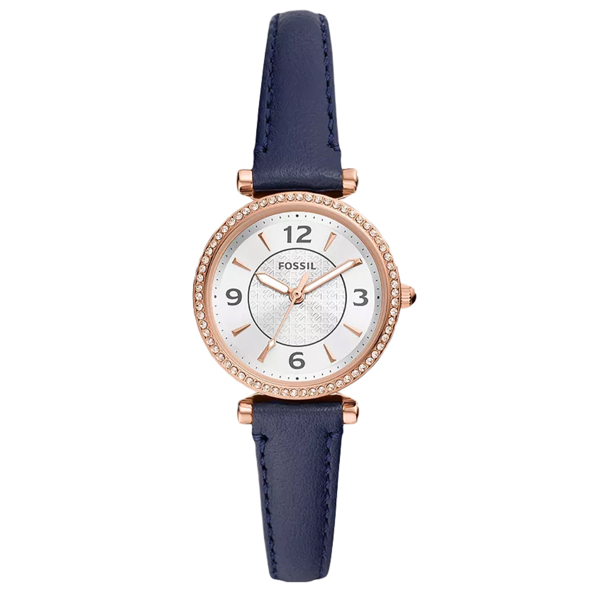 Fossil Quartz Carlie Silver Dial Women's Watch ES5295