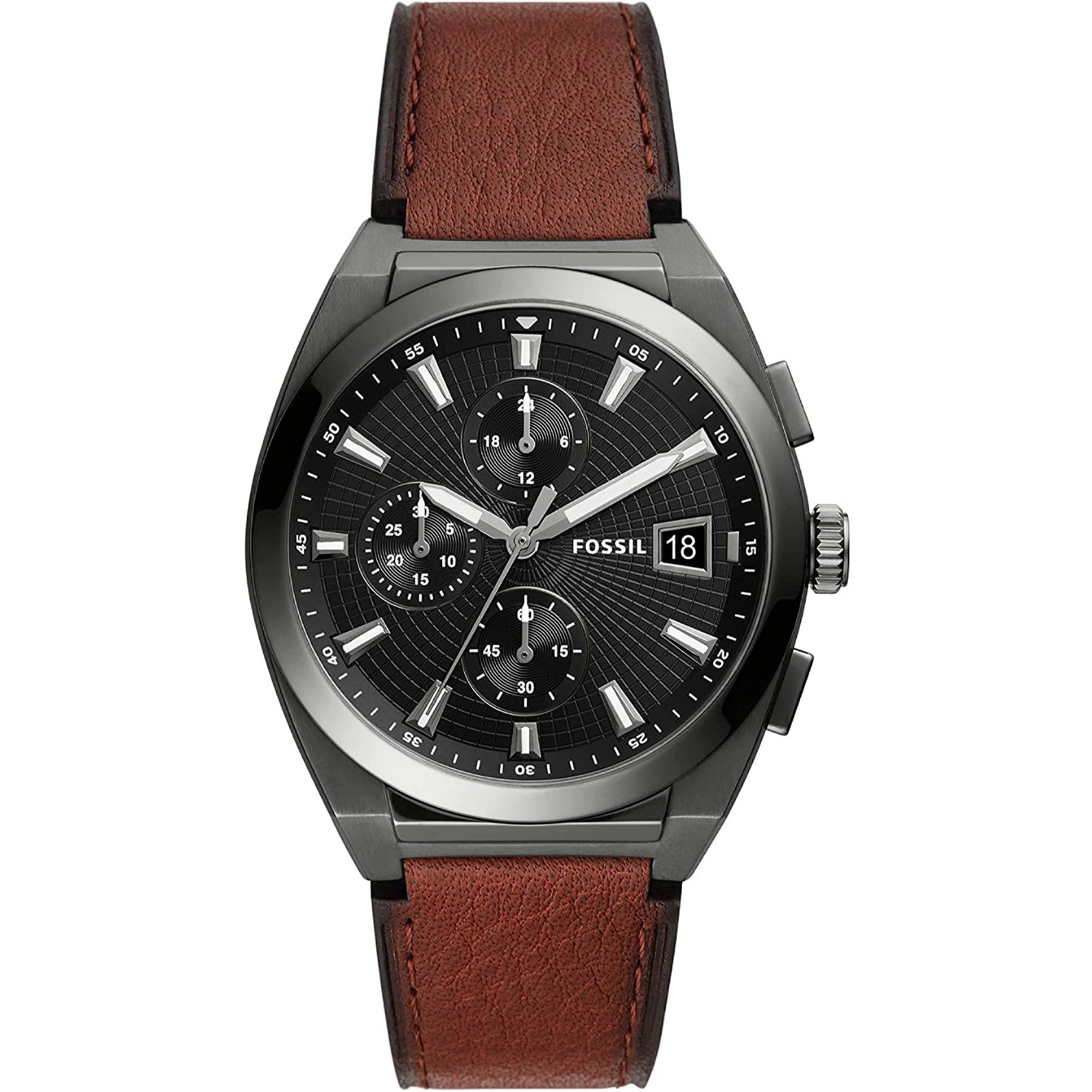 Fossil Quartz Everett Brown Dial Men's Watch FS5799