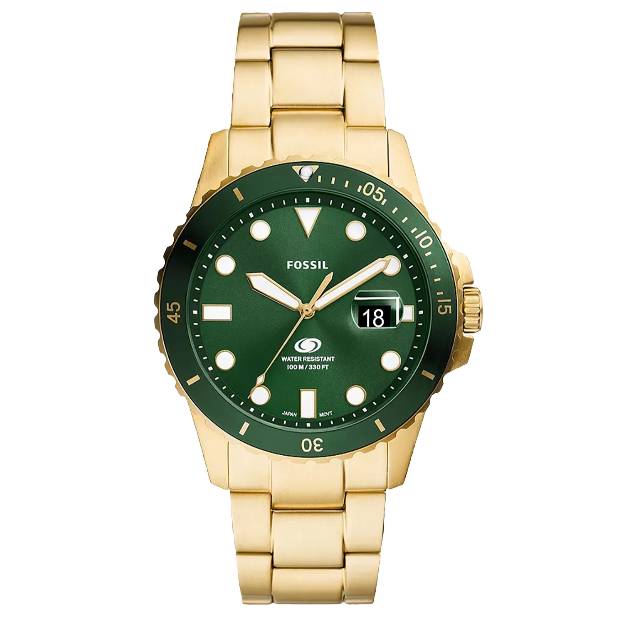Fossil Quartz Dive Green Dial Men's Watch FS6030
