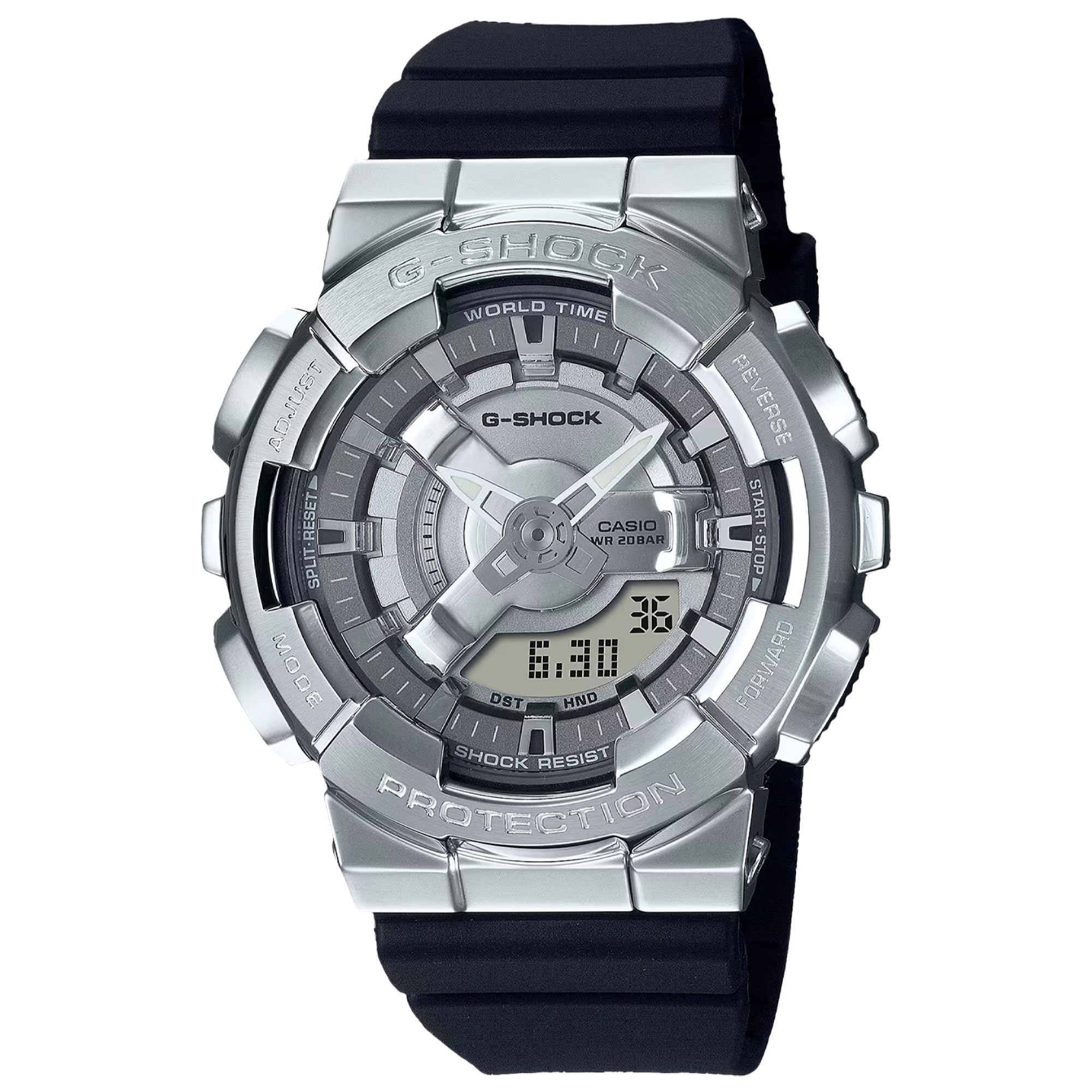 Casio Quartz G-Shock Silver Dial Women's Watch GMS110-1A