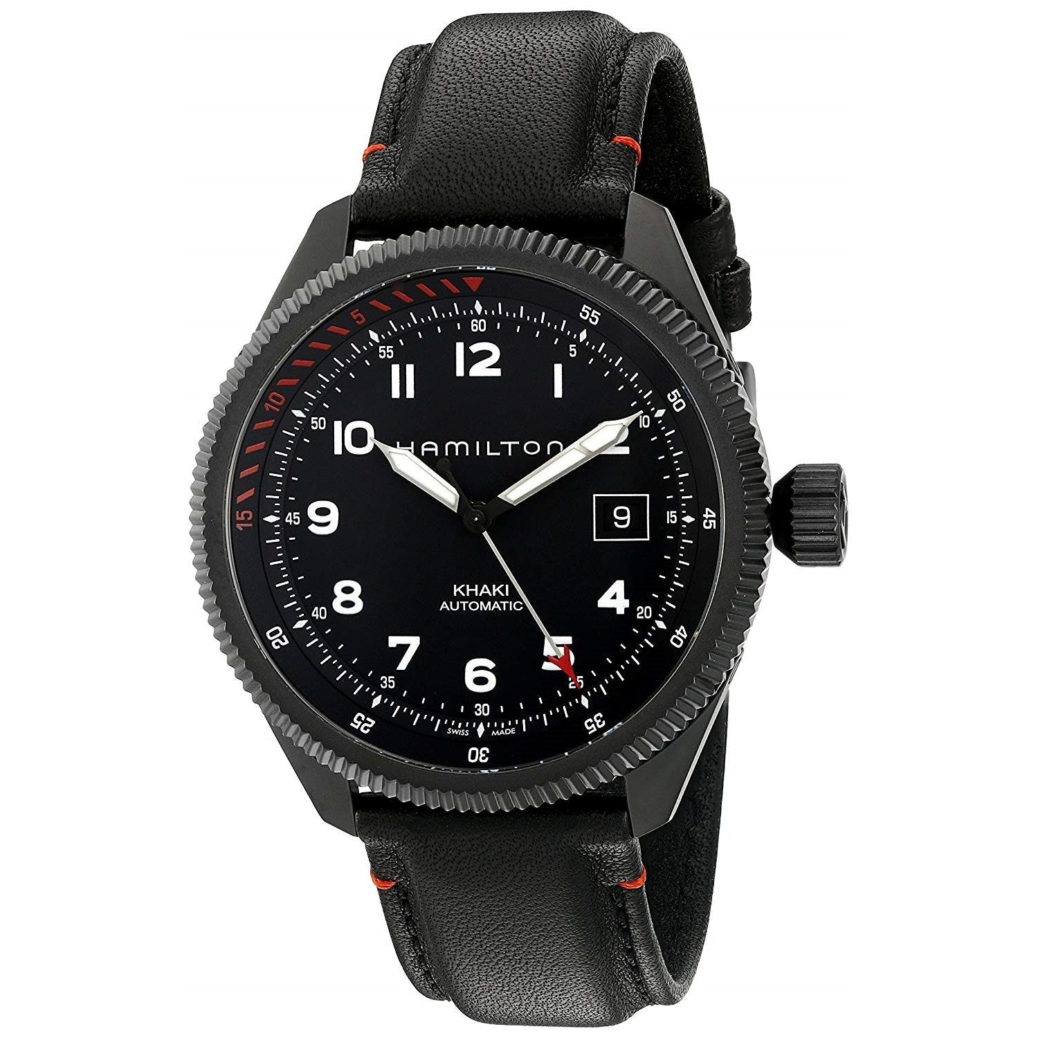 Hamilton Khaki Aviation Calibre H-10 Automatic Automatic Black Dial Men's Watch H76695733
