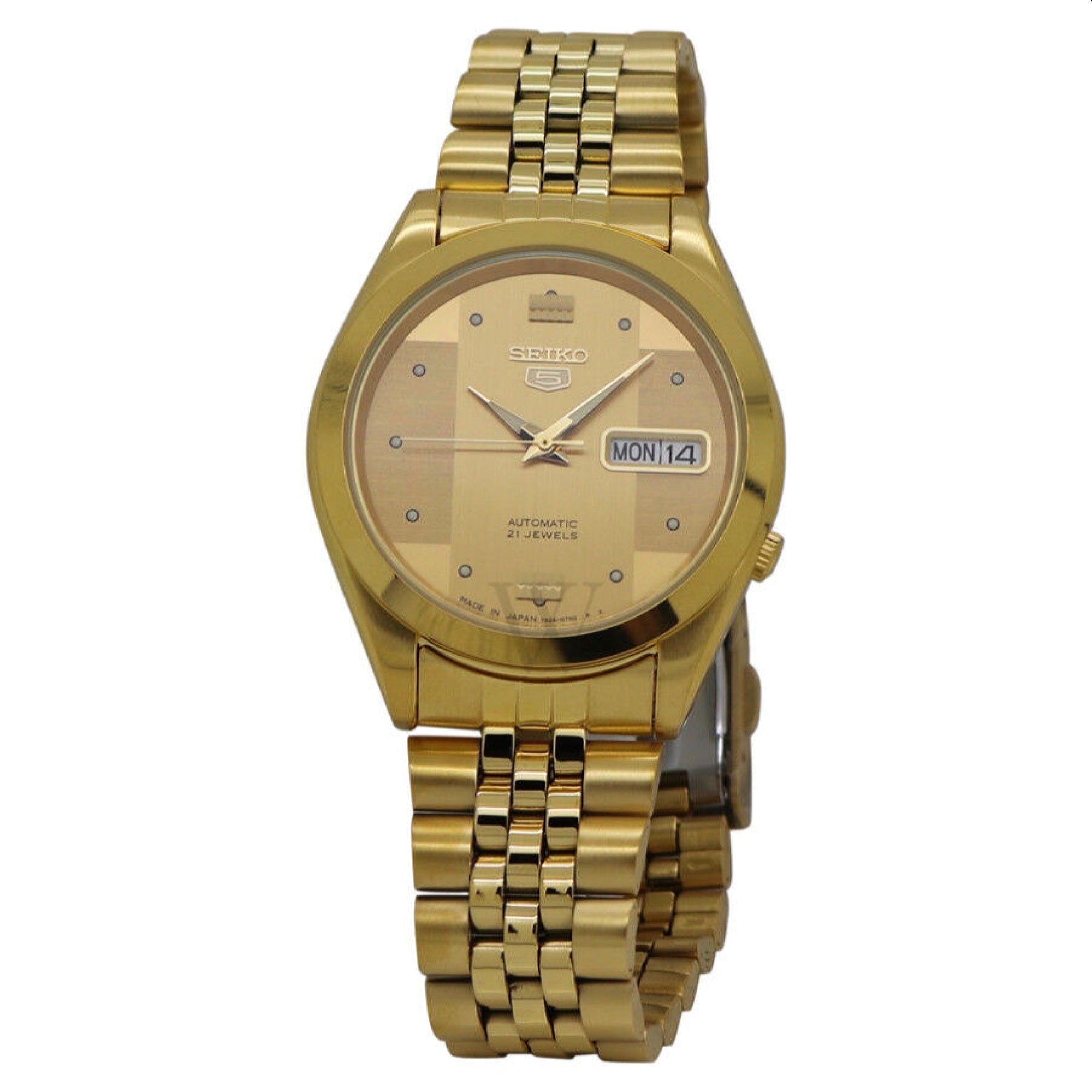 Seiko Seiko 5 Automatic Gold-Tone Dial Men's Watch SNKC12J1