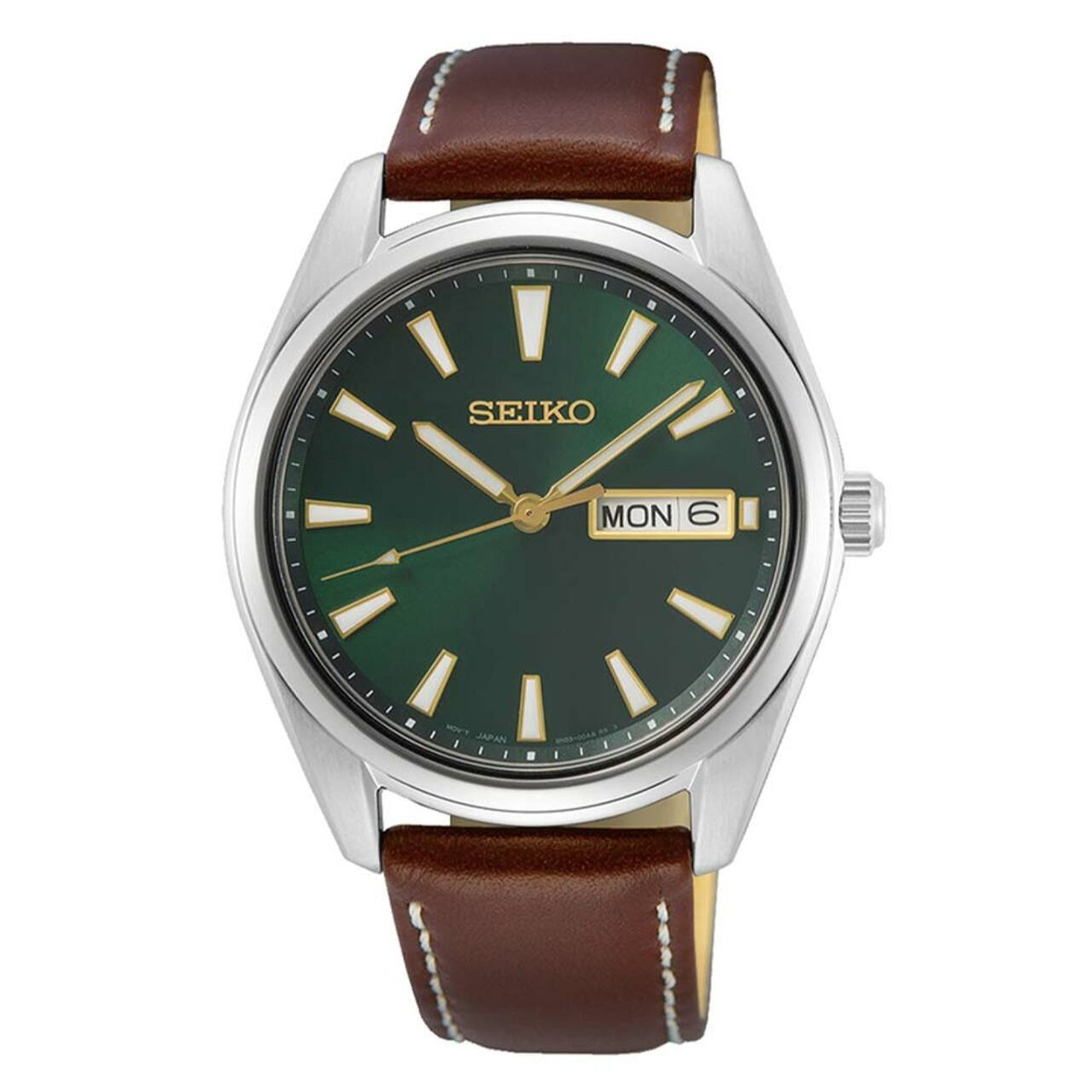Seiko Quartz Green Dial Men's Watch SUR449
