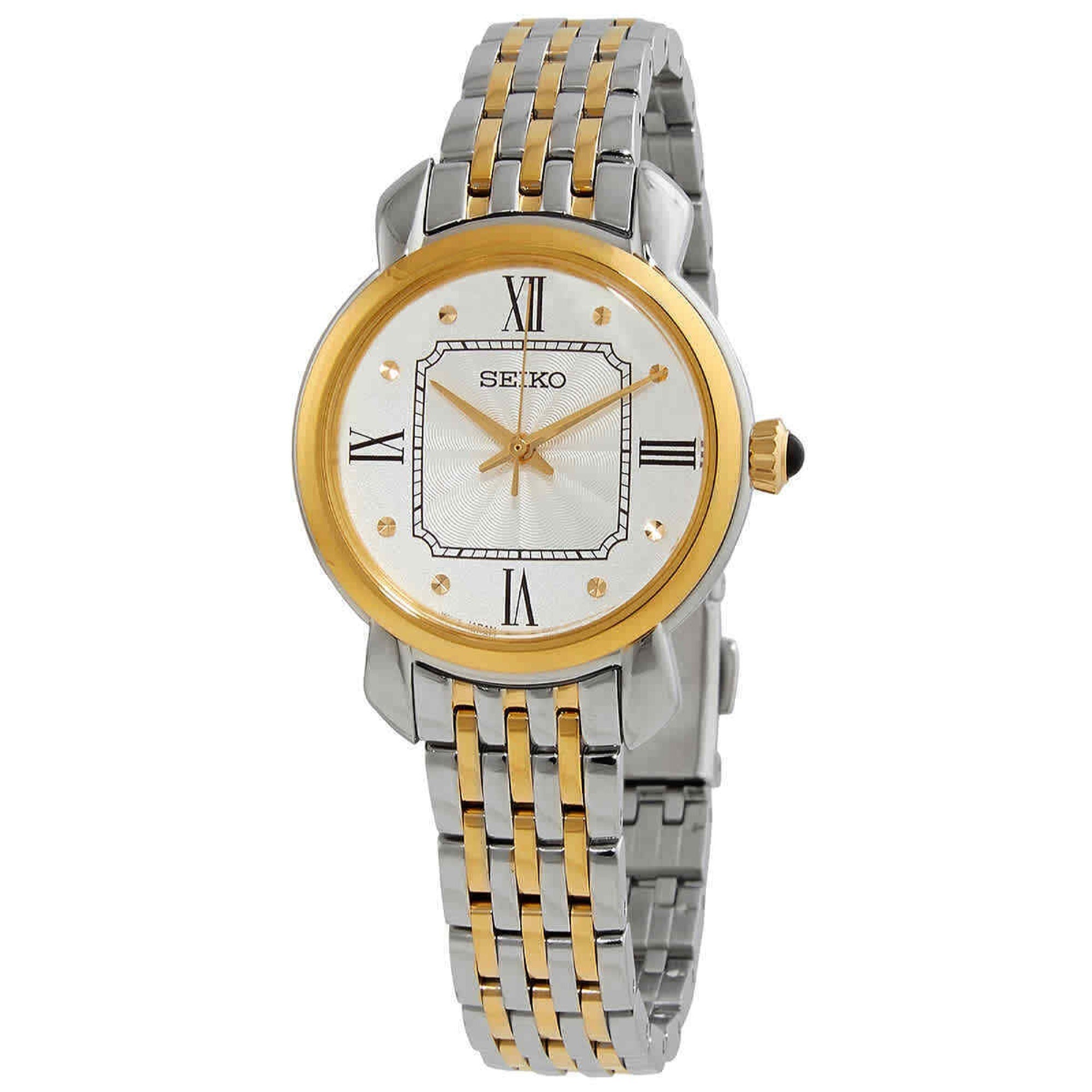 Seiko Classic Quartz Silver-Tone Dial Women's Watch SUR498