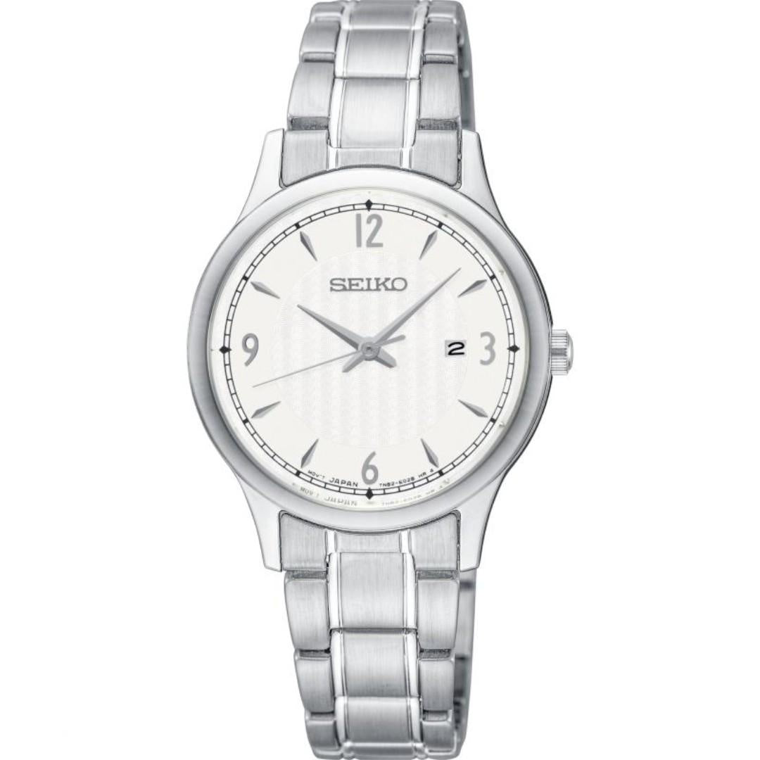 Seiko Classic Quartz Silver Dial Women's Watch SXDG93