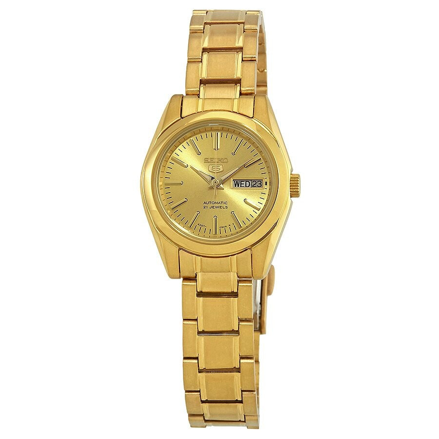 Seiko Series 5 Automatic Gold Dial Women's Watch SYMK20