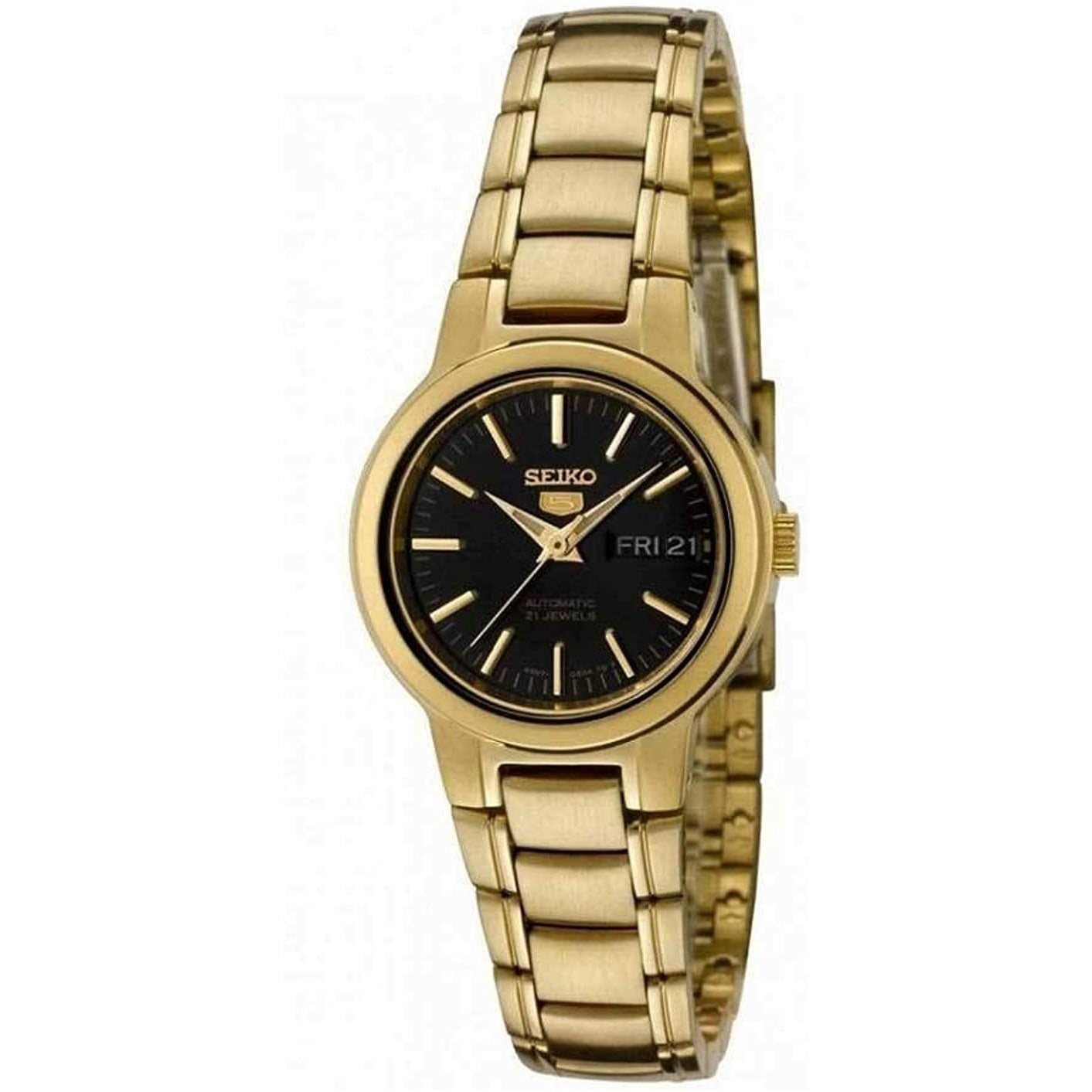 Seiko Series 5 Automatic Black Dial Women's Watch SYMK22