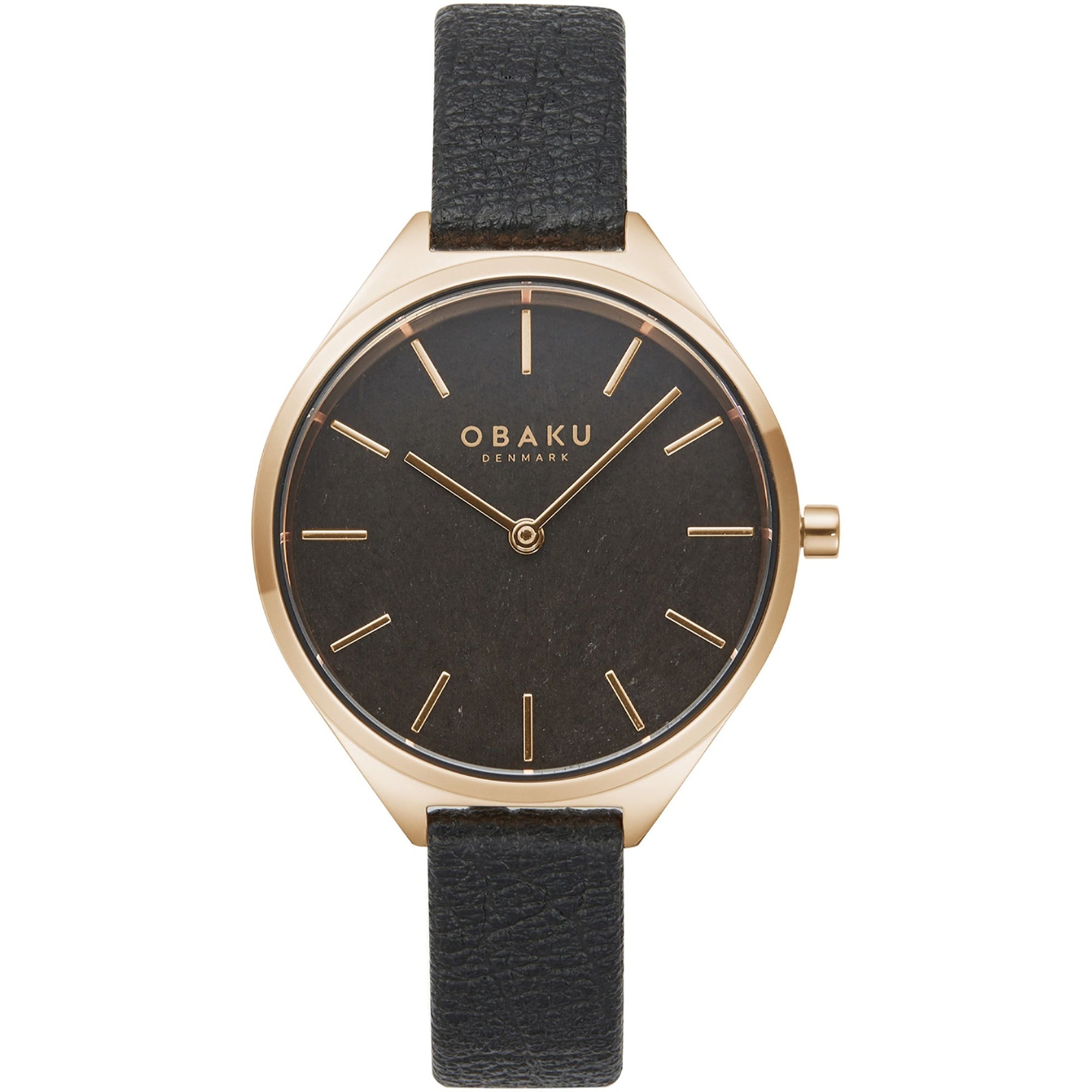 Obaku Quartz Kaffe Black Dial Women's Watch V257LHVNRB