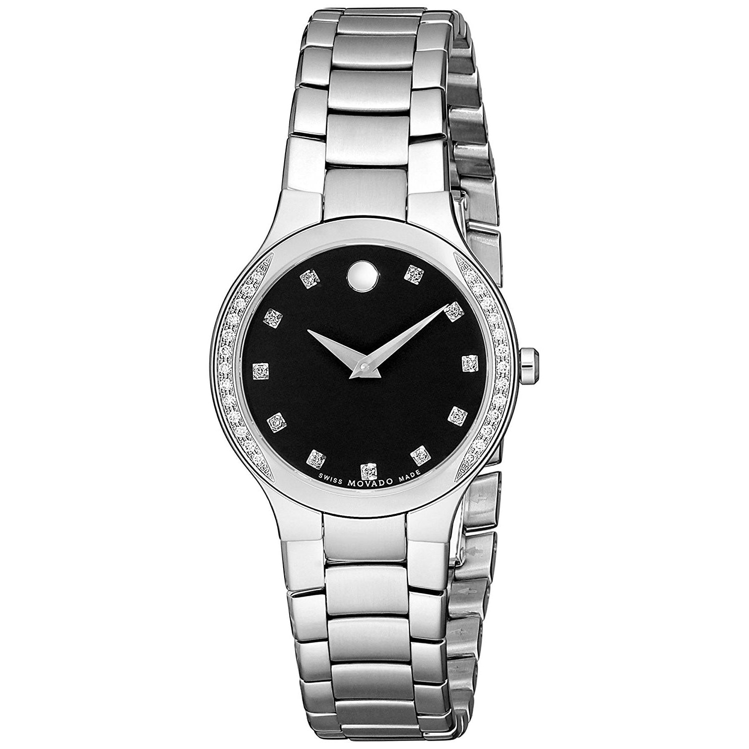 Movado Concerto Quartz Diamond Black Dial Women's Watch 0606491