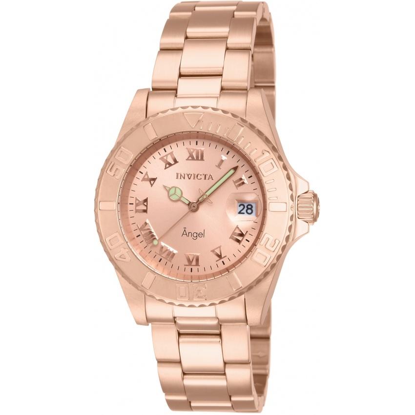Invicta Quartz Angel Rose Gold Dial Women's Watch 14322