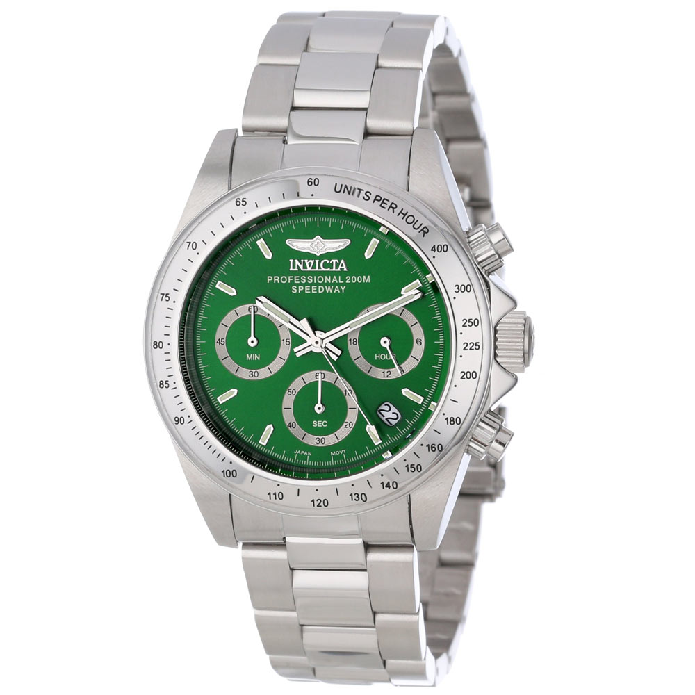 Invicta Quartz Speedway Green Dial Men's Watch 14384