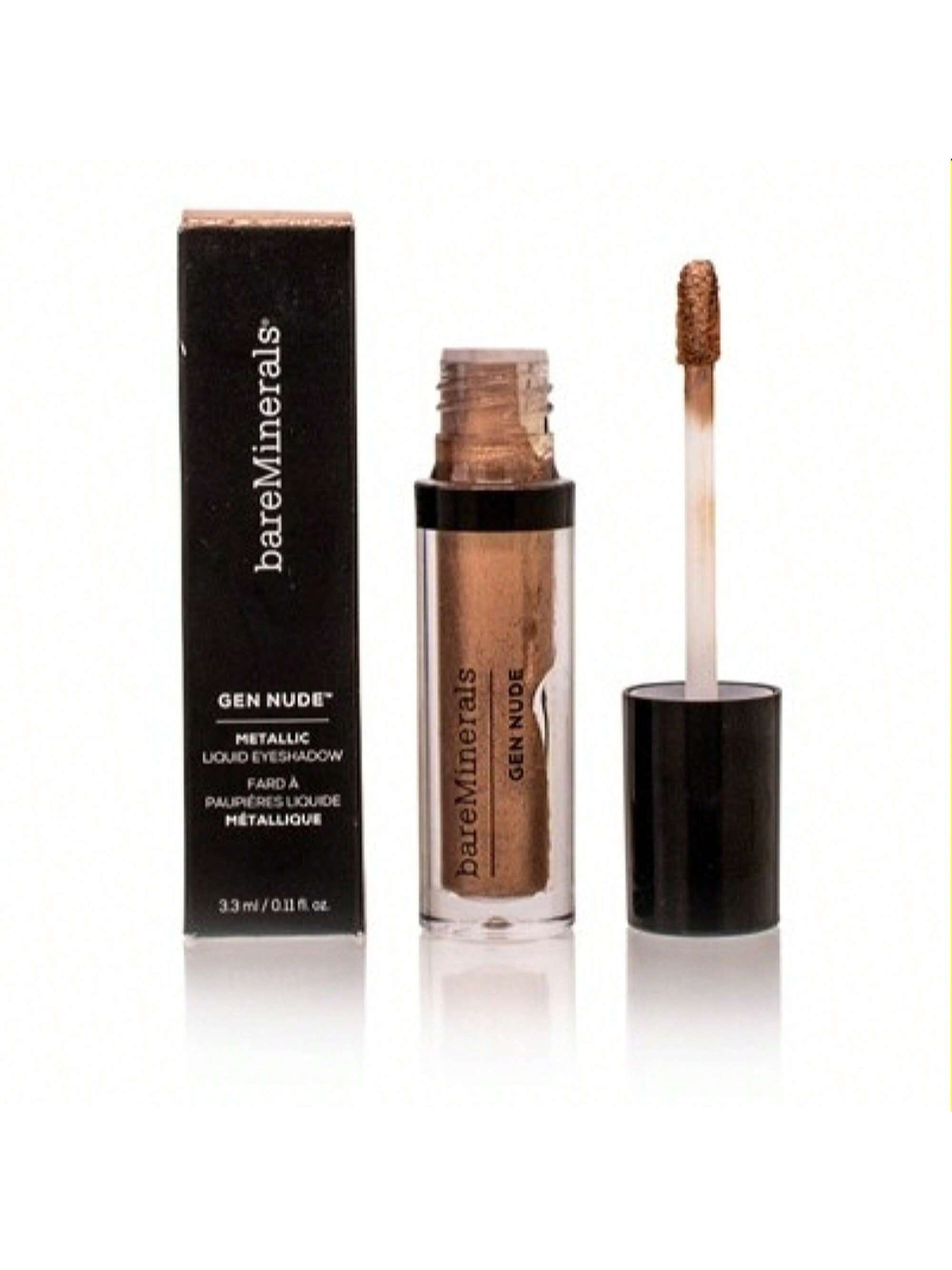 Gen Nude Metallic Liquid Eye Shadow (Pink Opal) by Bareminerals 0.11 Oz 098132555529