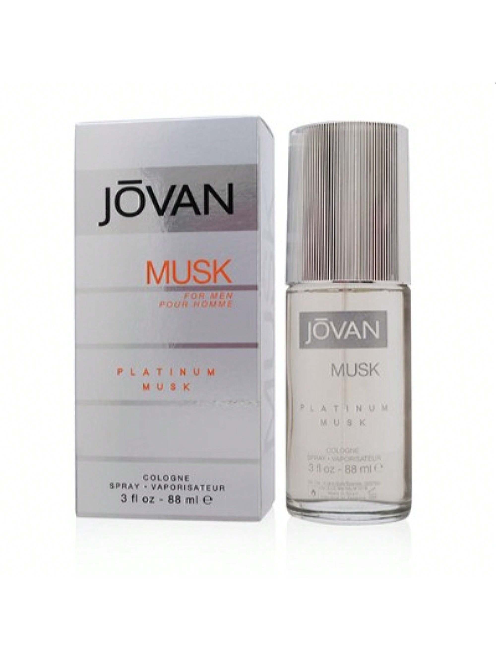 Jovan Platinum Musk by Jovan Cologne Spray 3.0 Oz - Men 3614224332808