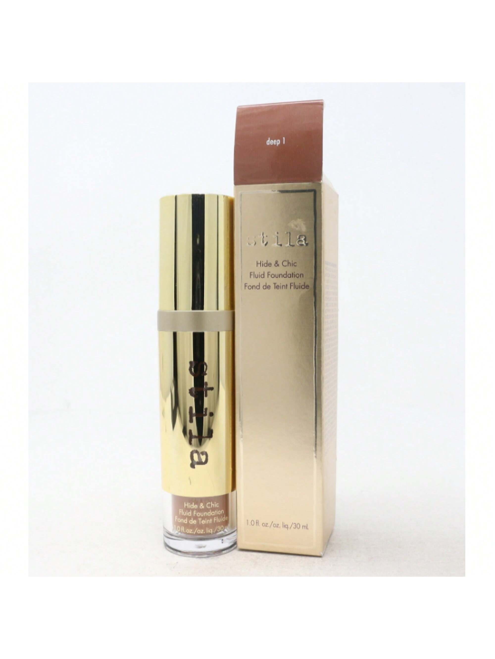 Hide & Chic Fluid Foundation (Deep 1) by Stila 1 Oz 094800357105