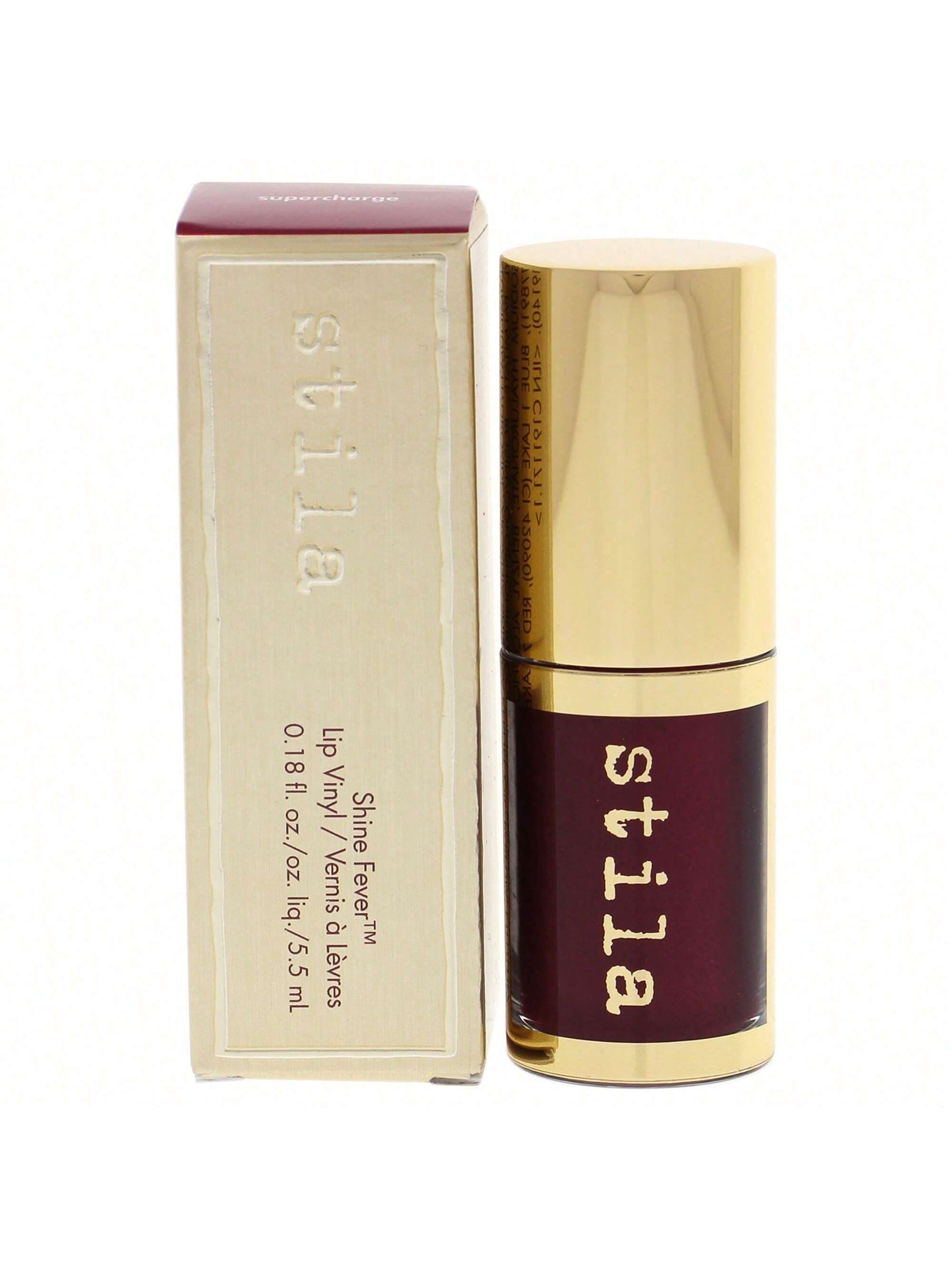 Shine Fever Lip Vinyl Liquid Lipstick Supercharge by Stila 0.18 Oz 094800358089