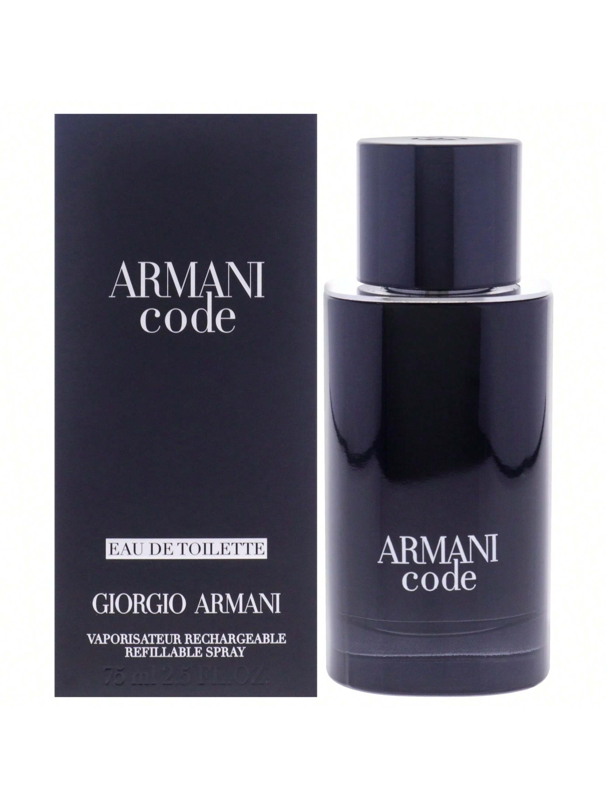 Armani Code For Men by Giorgio Armani EDT Refillable 2.5 Oz - Men 3614273636568