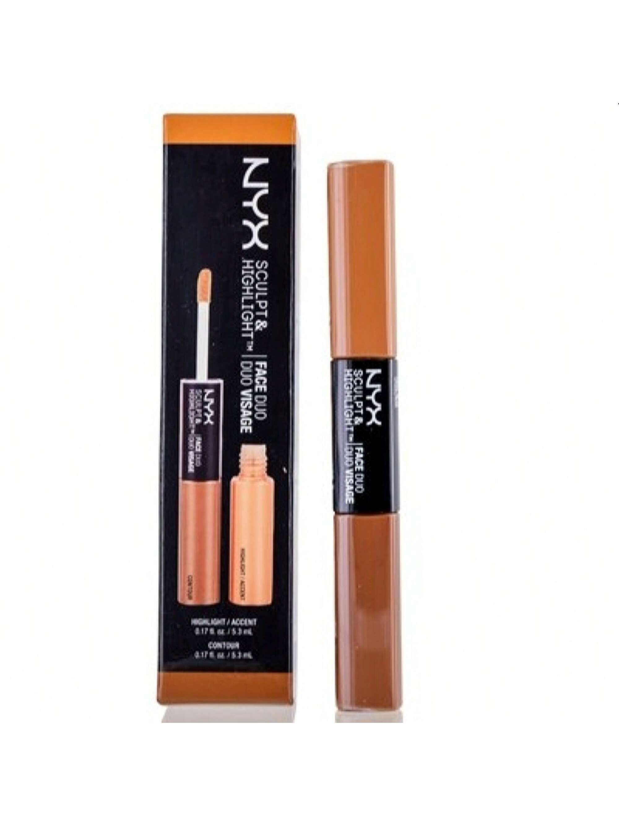 Sculpt & Highlight Face Duo Chestnut/Sand by NYX 0.17 Oz 800897846268