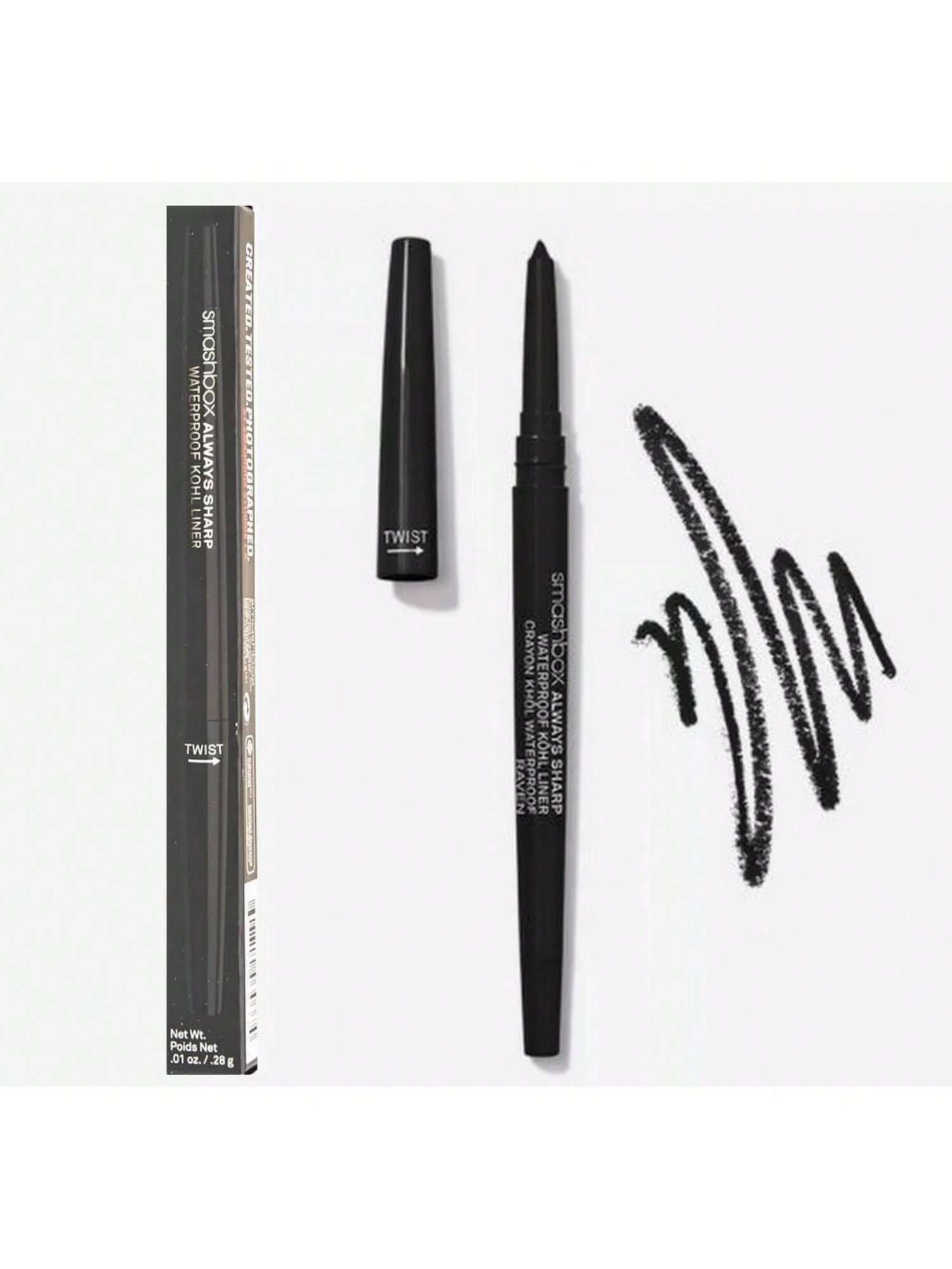 Always Sharp Waterproof Khol Liner Raven by Smashbox 0.01 Oz 607710030374
