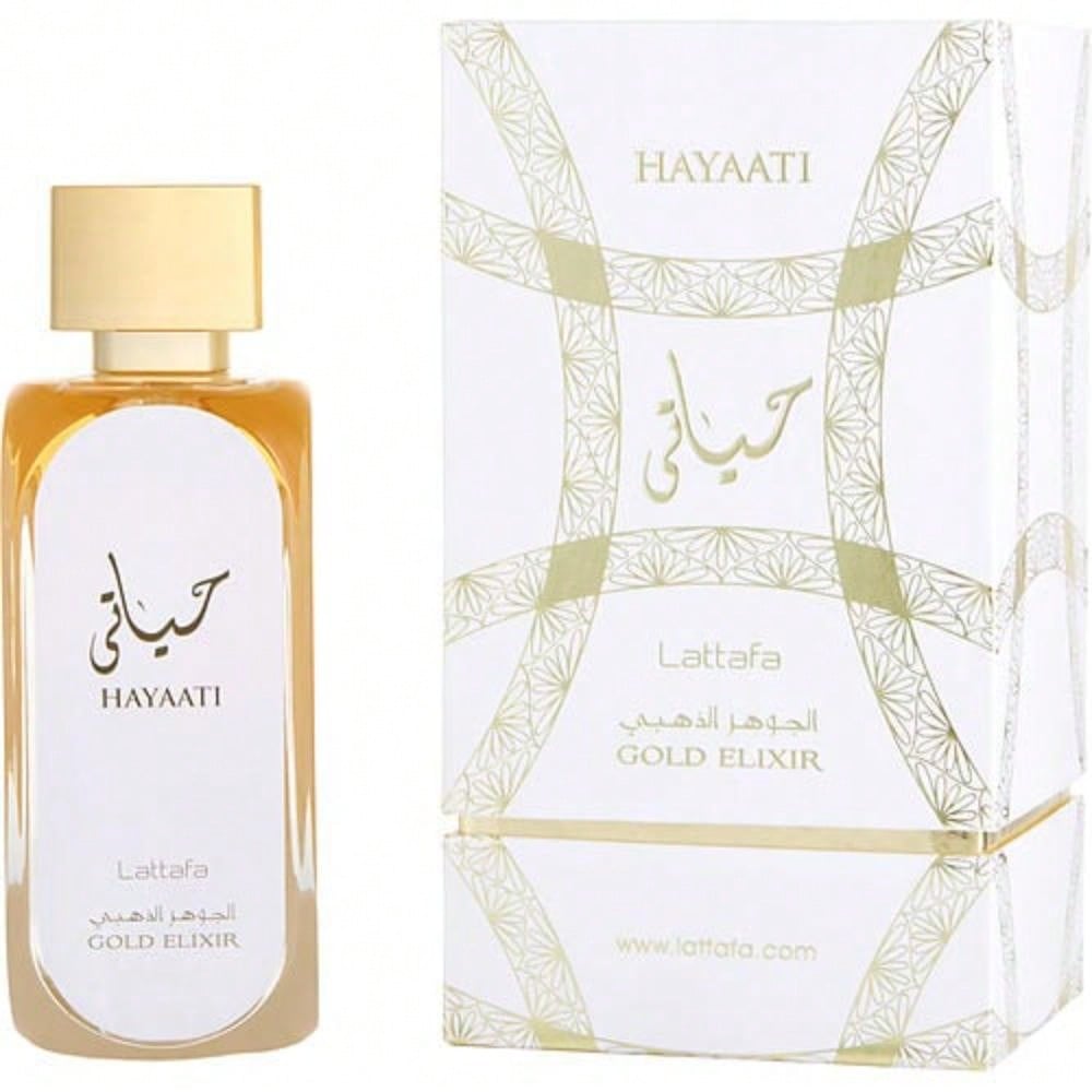Hayaati Gold Elixir by Lattafa EDP Spray 3.3 Oz - Unisex 6291107457895