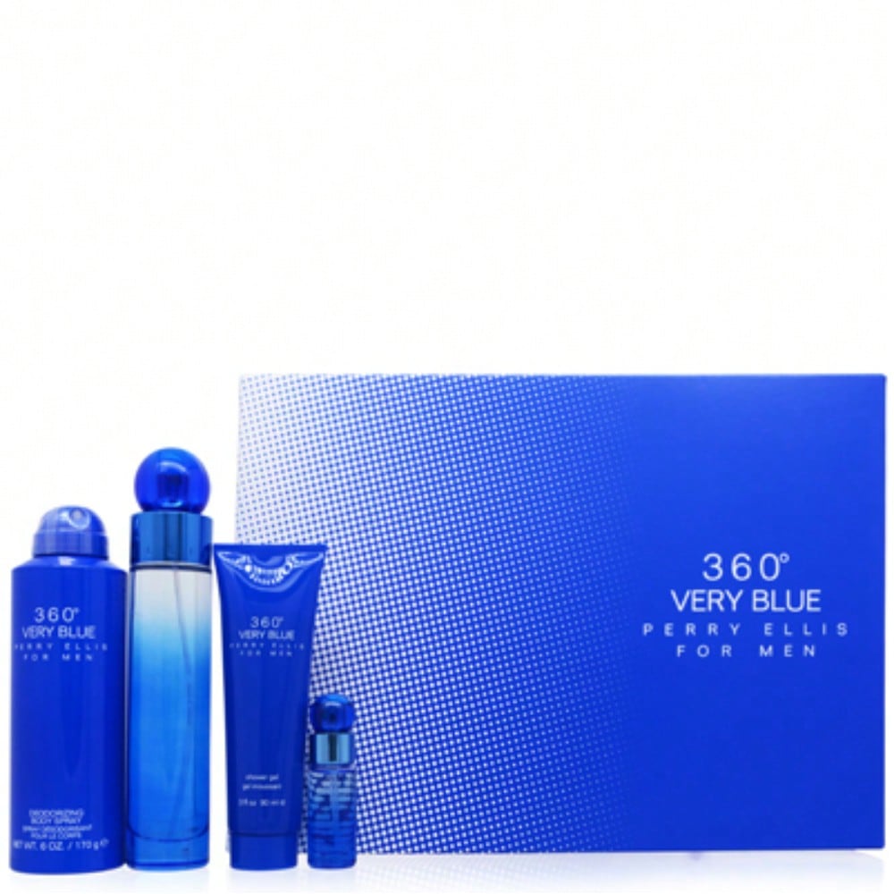 360 Very Blue by Perry Ellis Gift Set - Men 844061016750