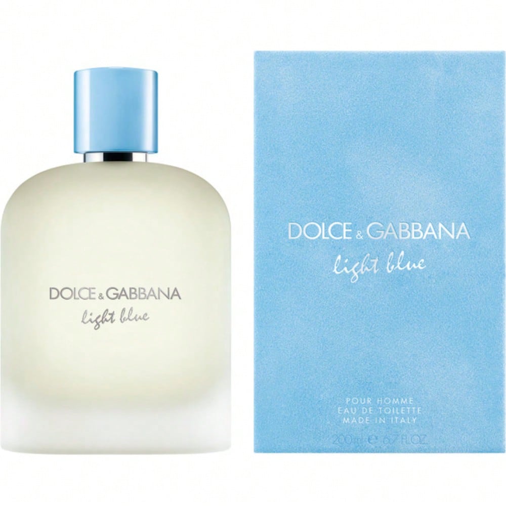 Light Blue Pour Homme by D&G EDT Spray 6.7 Oz - Men 8057971188123