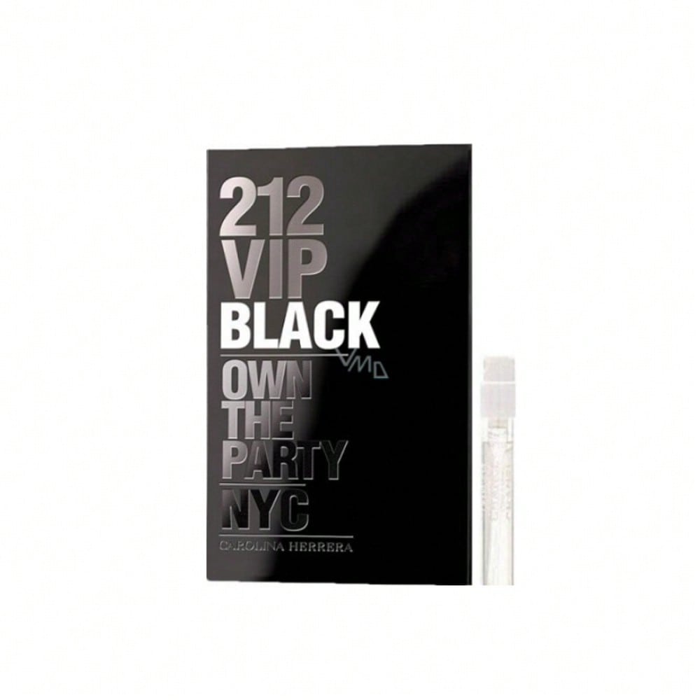 212 Vip Black Men by Carolina Herrera EDP Spray 0.05 Oz - Men 8411061933398