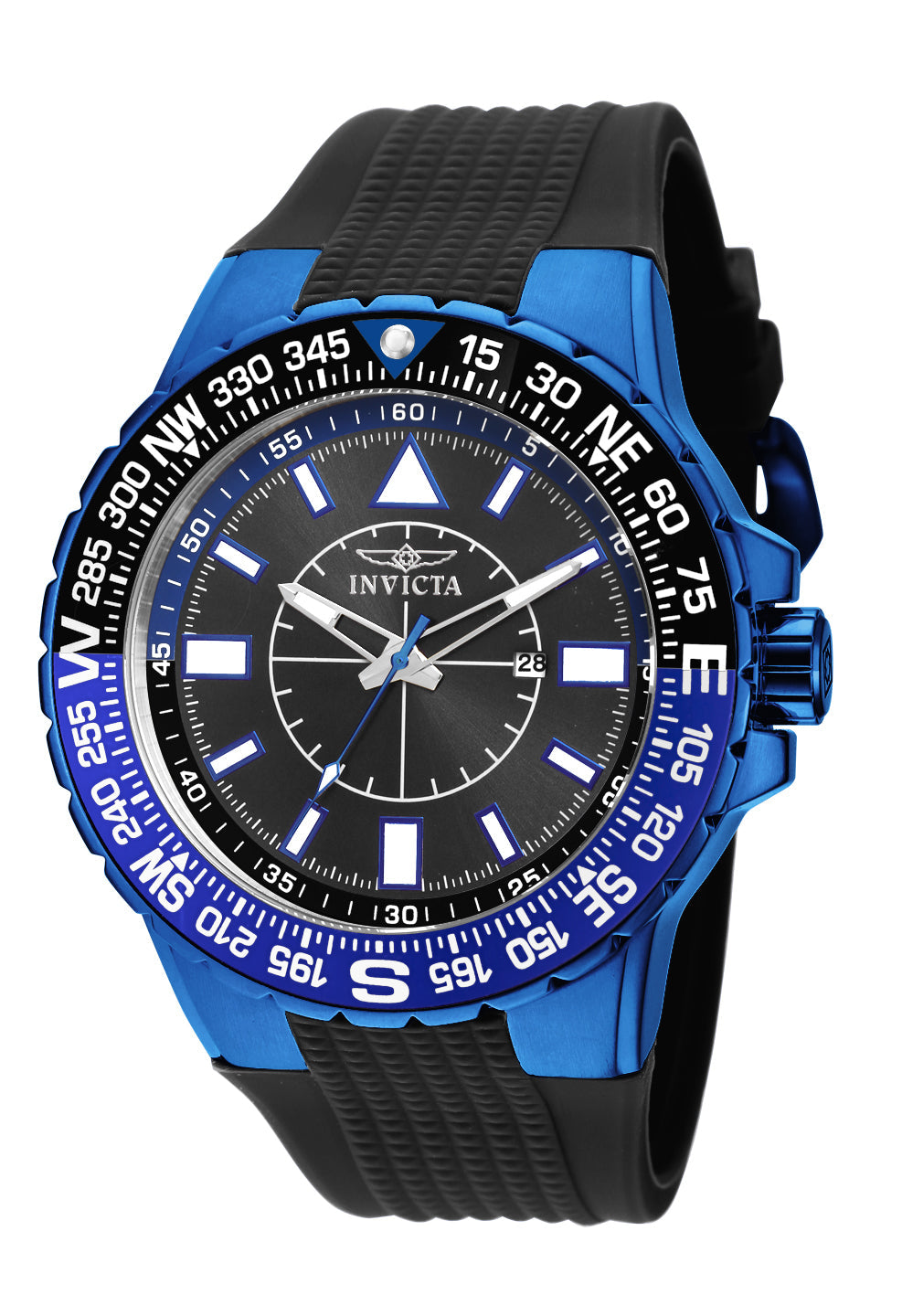 Invicta Quartz Aviator Black Dial Men's Watch 19269