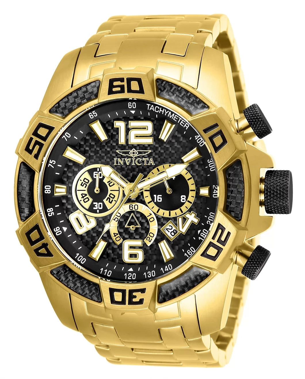 Invicta Men's 25853 Pro Diver Quartz Chronograph Black Dial