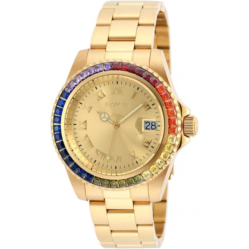 Invicta Quartz Angel Gold Dial Women's Watch 20022