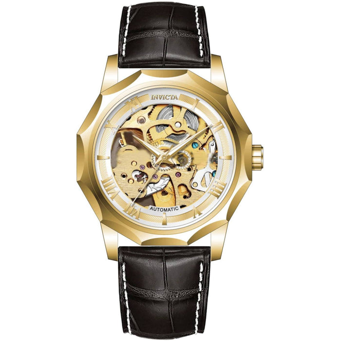 Invicta Automatic Objet D Art Gold Dial Men's Watch 69124