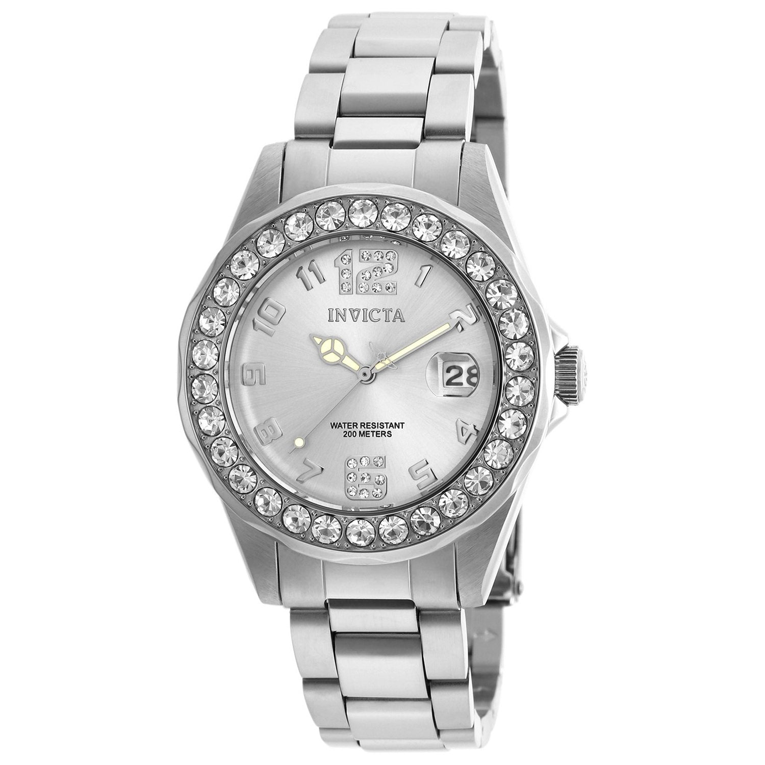 Invicta Quartz Pro Diver Silver Dial Women's Watch 21396