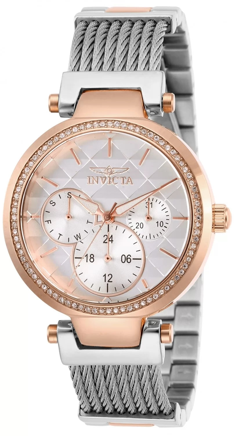 Invicta Women's 28922 Angel Quartz Chronograph White Dial Watch